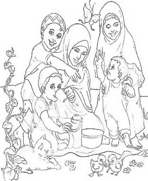 Ramadan coloring pages for kids