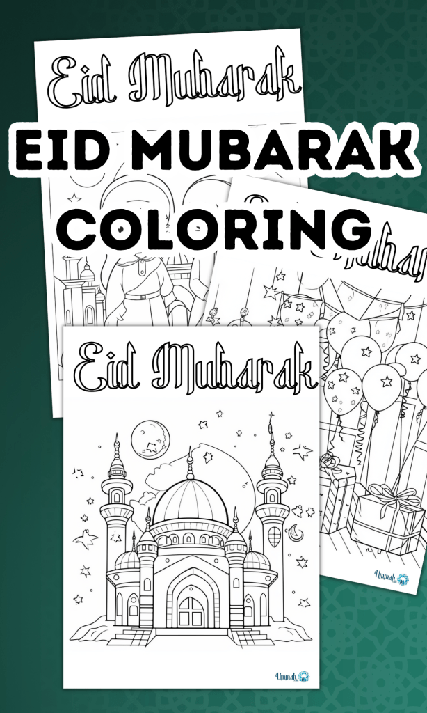 Free printable eid loring pages for kids