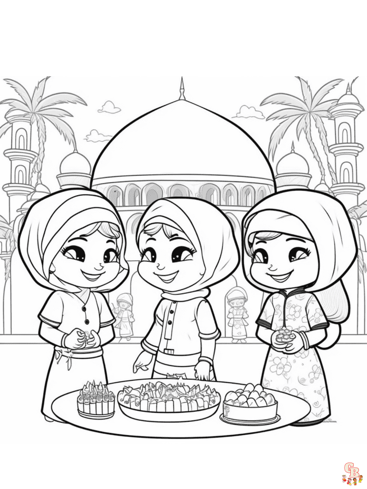 Printable islam coloring pages free for kids and adults