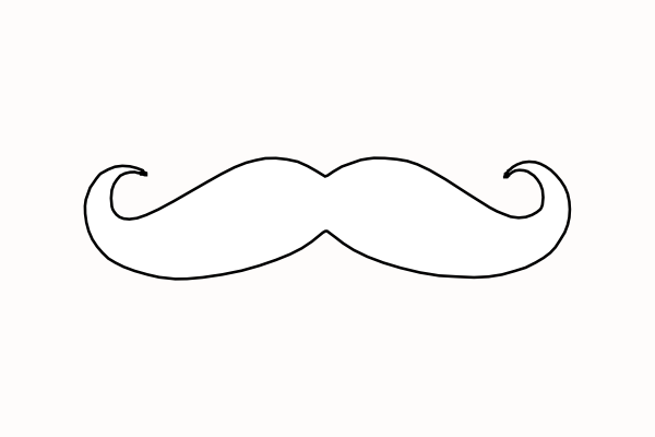 Mustache coloring pages mustache clip art