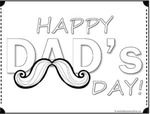 Free fathers day coloring pages