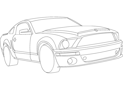 Ford mustang coloring page free printable coloring pages