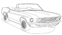 Mustang coloring pages â llc