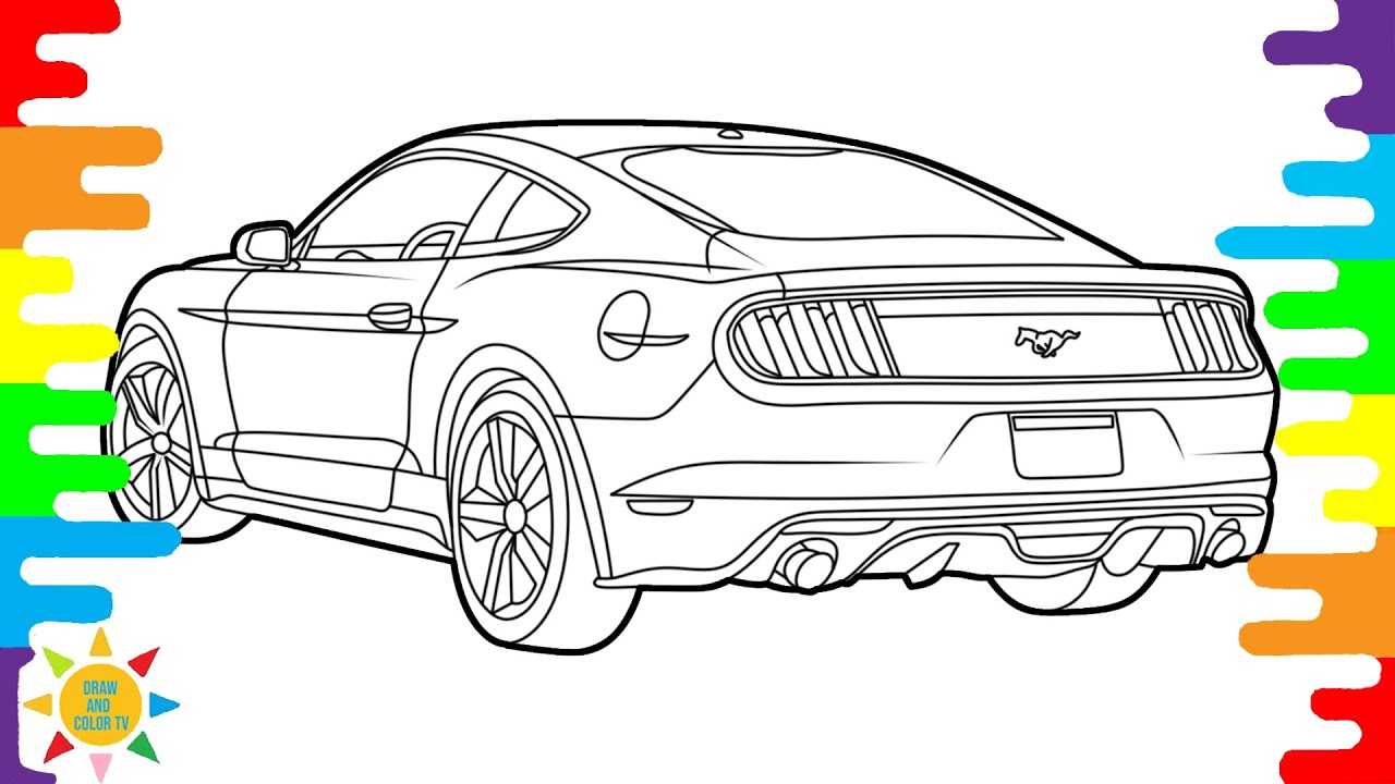 Ford ustang shelby gt coloring pages ford ustang coloring