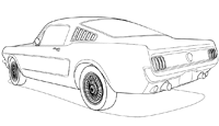 Mustang coloring pages â llc