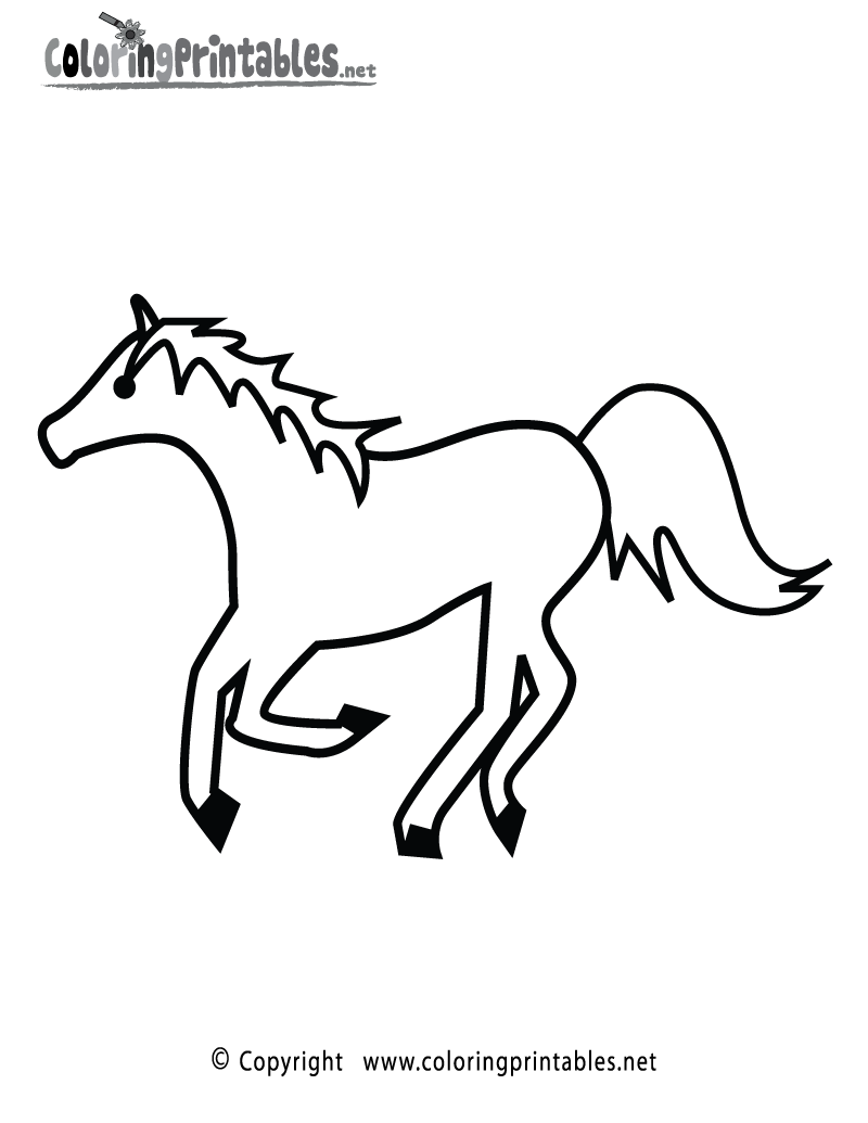 Horse coloring page