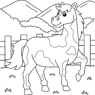 Mustang coloring page png transparent images free download vector files