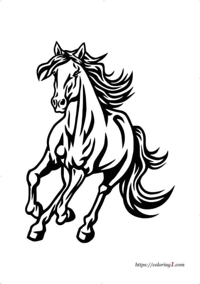 Horse coloring pages