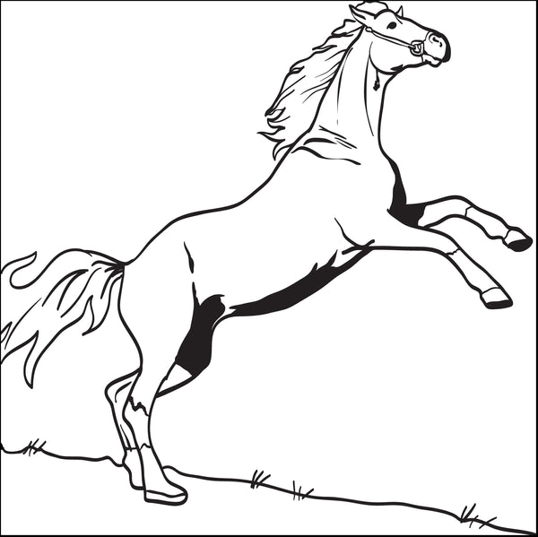 Printable horse coloring page for kids â