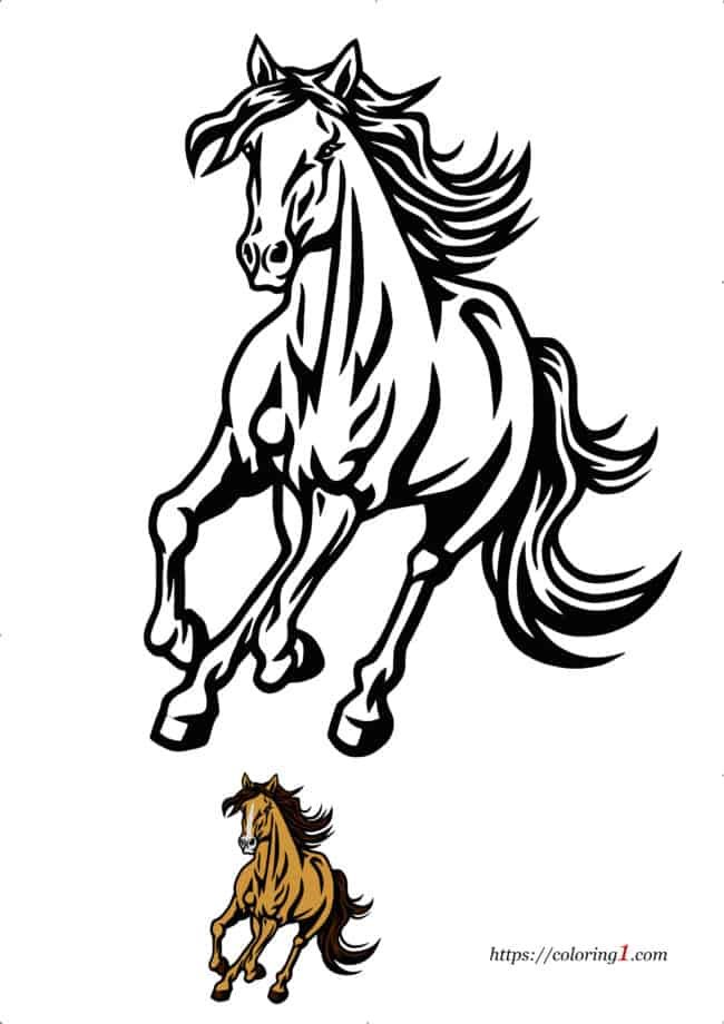 Horse coloring pages