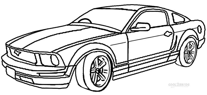 Printable mustang coloring pages for kids coolbkids cars coloring pages mustang logo mustang cars