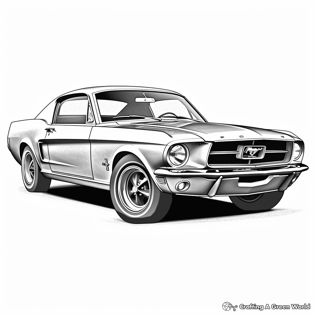 Classic car coloring pages