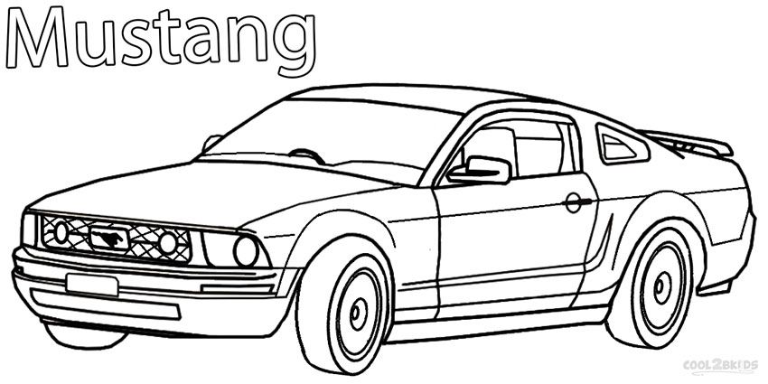 Printable mustang coloring pages for kids coolbkids cars coloring pages mustang new mustang