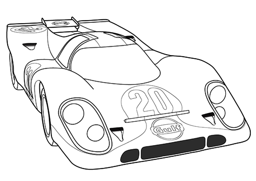 Free printable race car coloring pages for kids