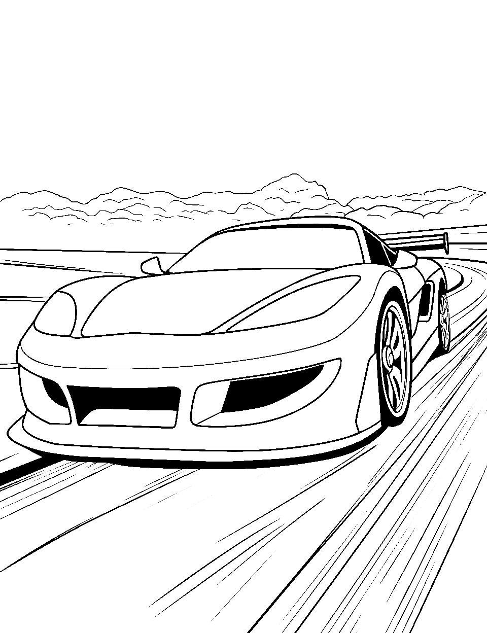 Race car coloring pages free printable sheets