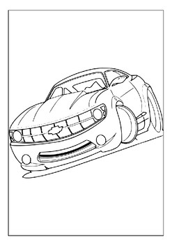 Printable race cars coloring pages