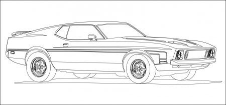 Printable coloring pages cars coloring pages race car coloring pages mustang