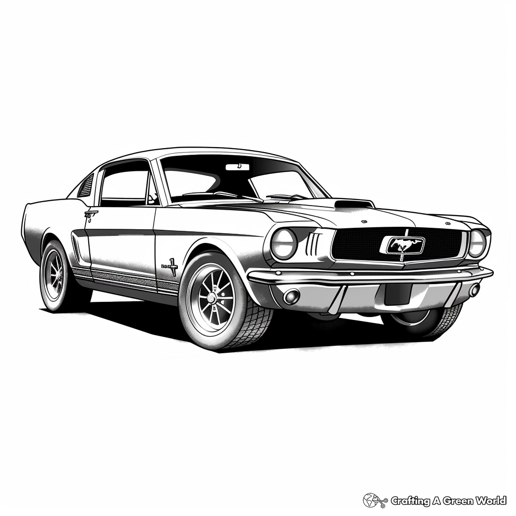 Classic car coloring pages