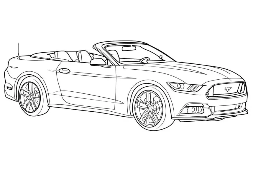 Mustang malvorlagen