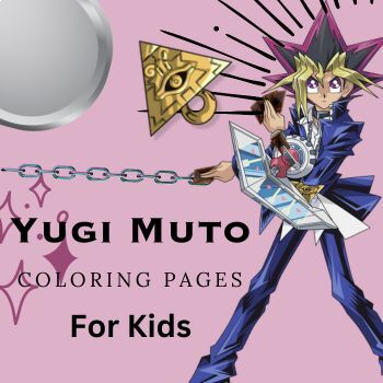 Free yugi muto coloring pages for kids printable worksheets mcpo