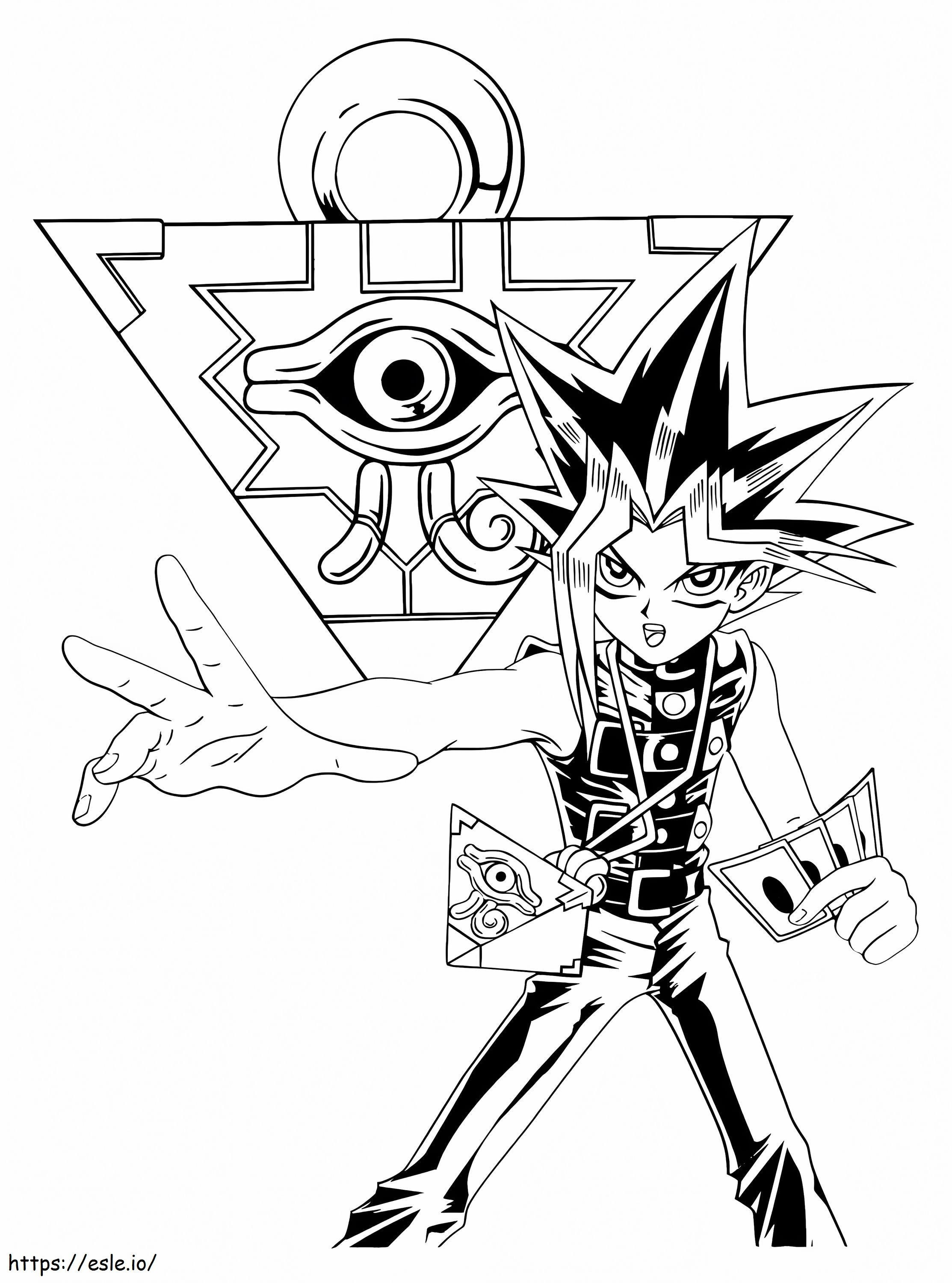 Yugi muto coloring page