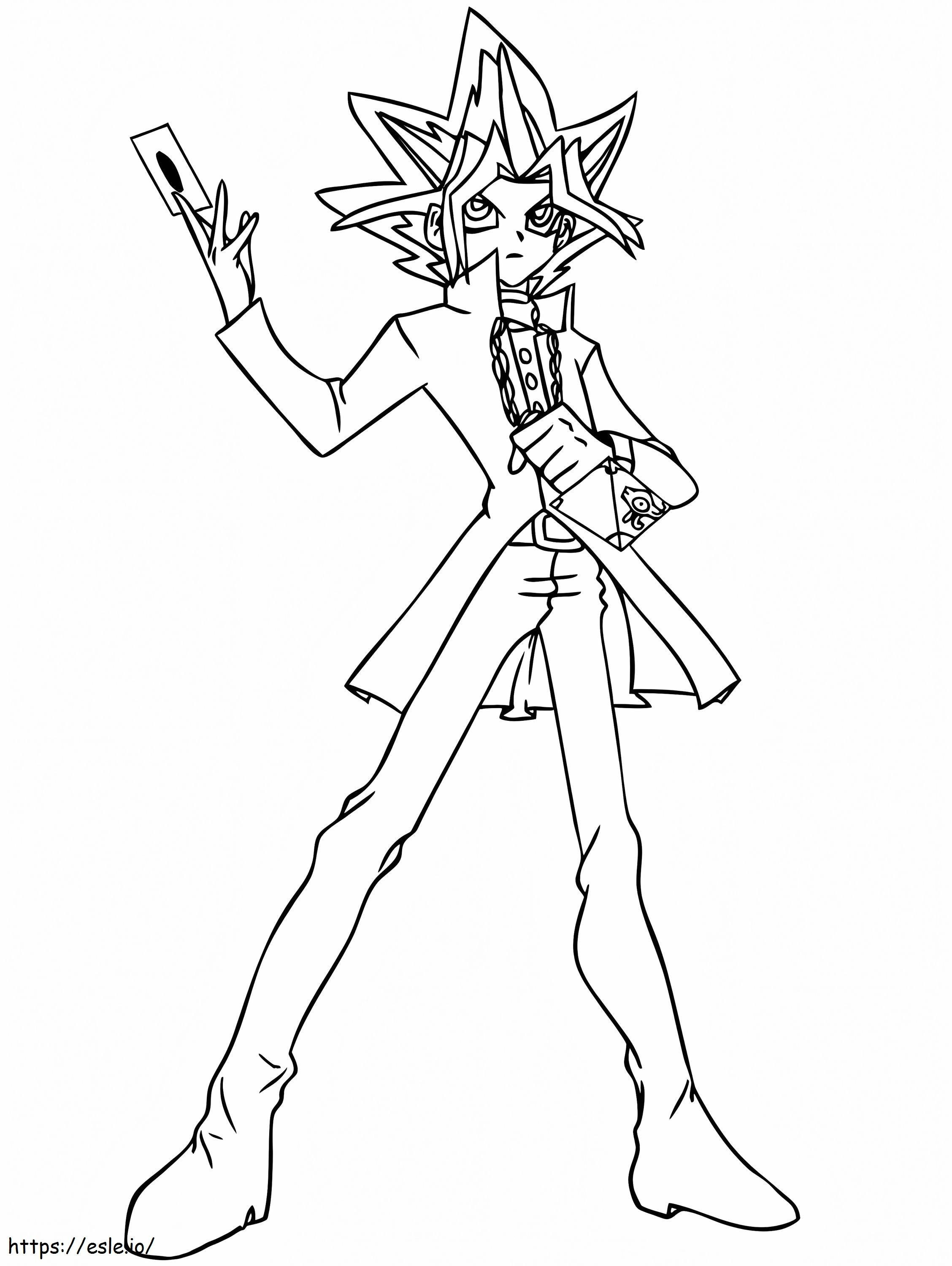 Yugi muto x coloring page