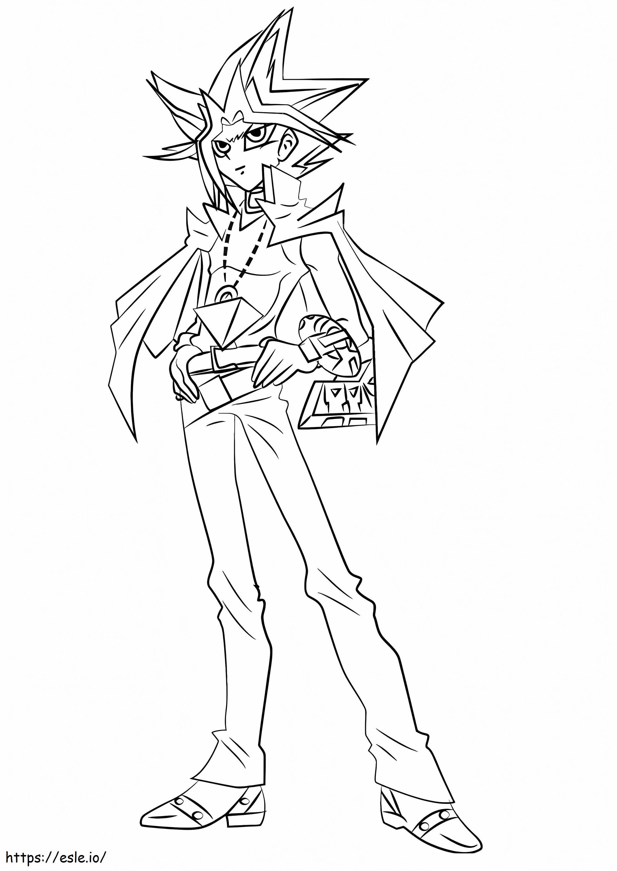 Yugi muto amazing coloring page