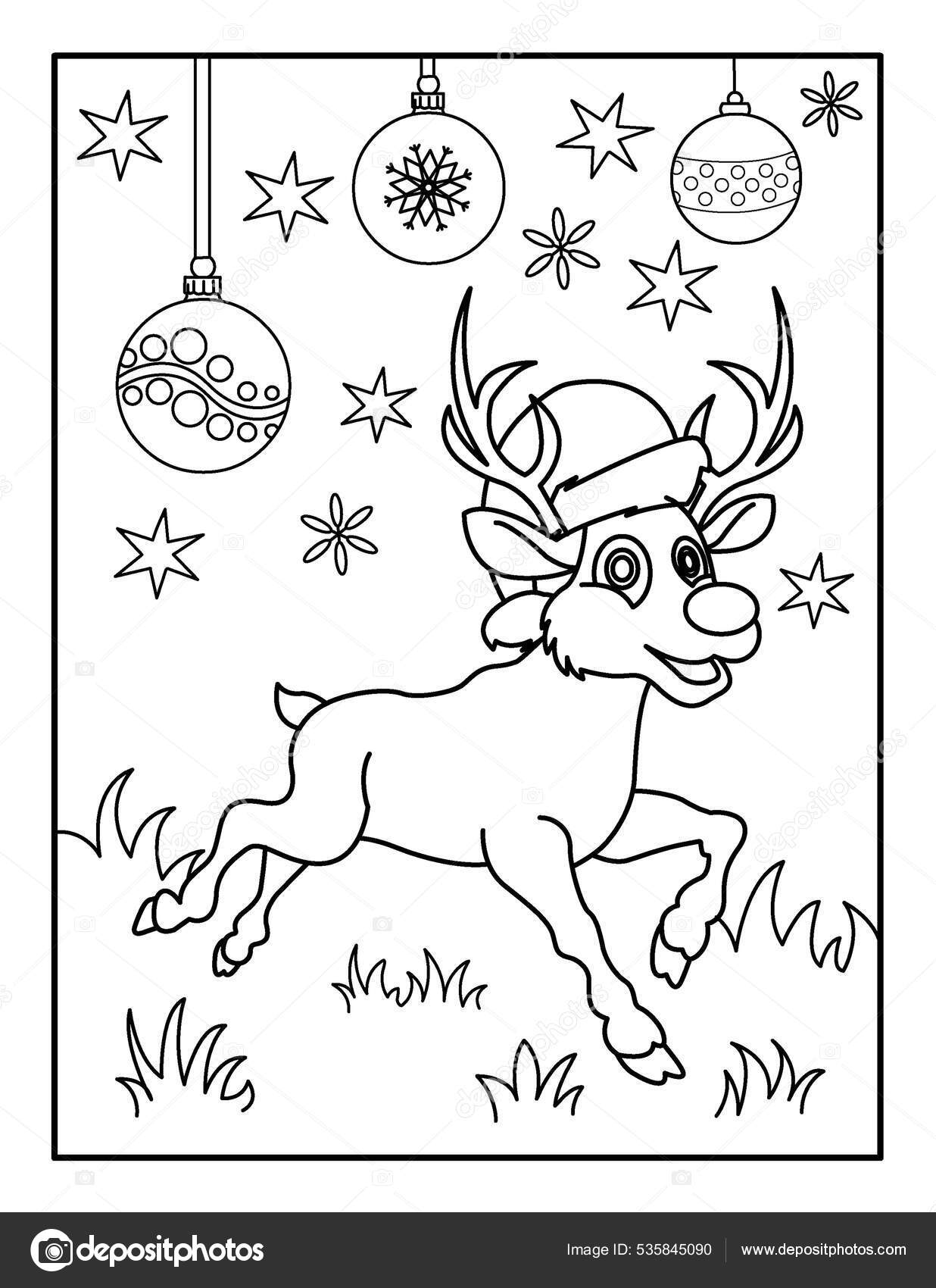 Santa claus coloring page kids stock vector by nipunkundu