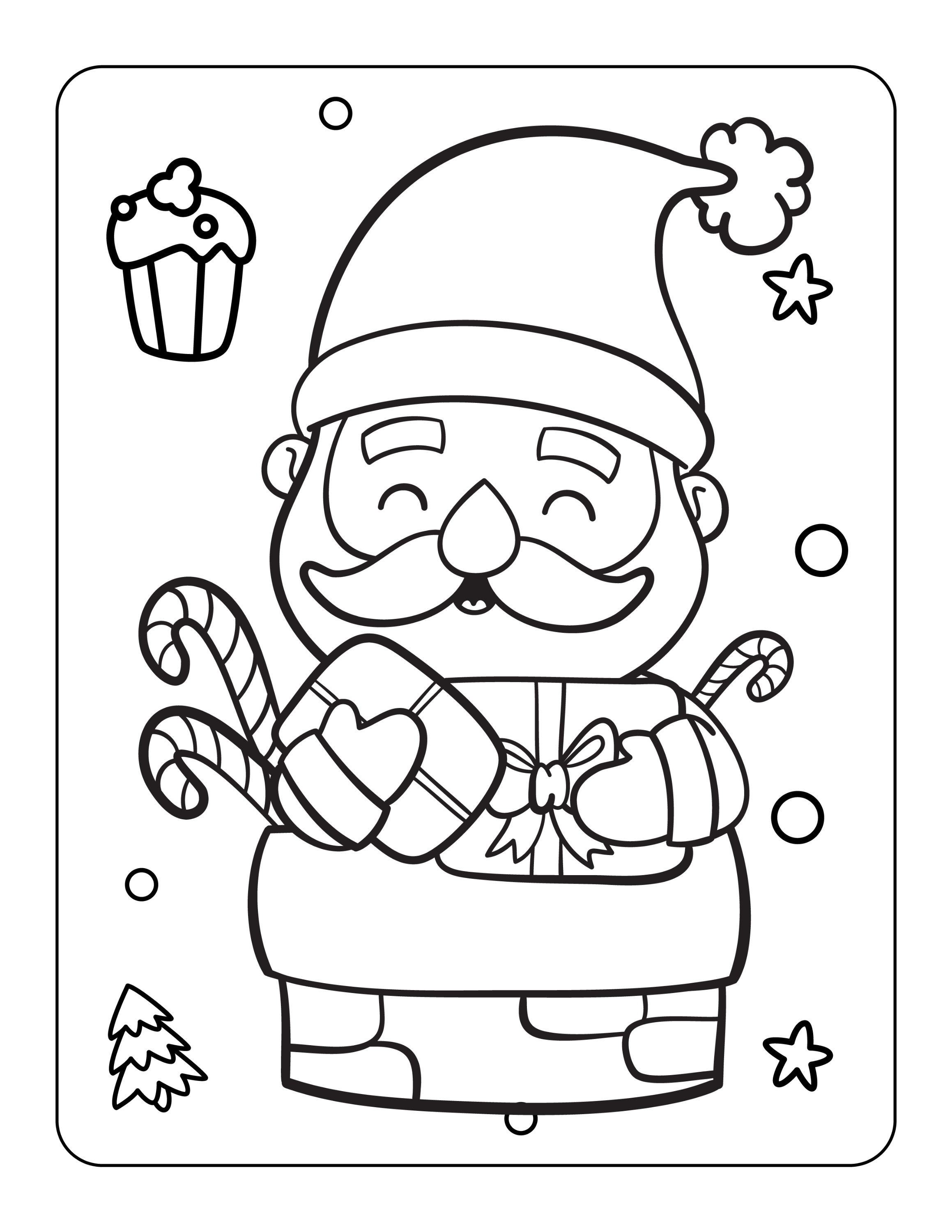 Santa claus christmas coloring pages for kids christmas printables christmas activities road trips preschool school age kids printable