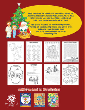 Christmas activity book for kids games worksheets coloring book â pdf printables from woo jr kids activities