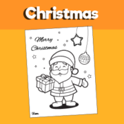 Waving santa claus coloring page â minutes of quality time