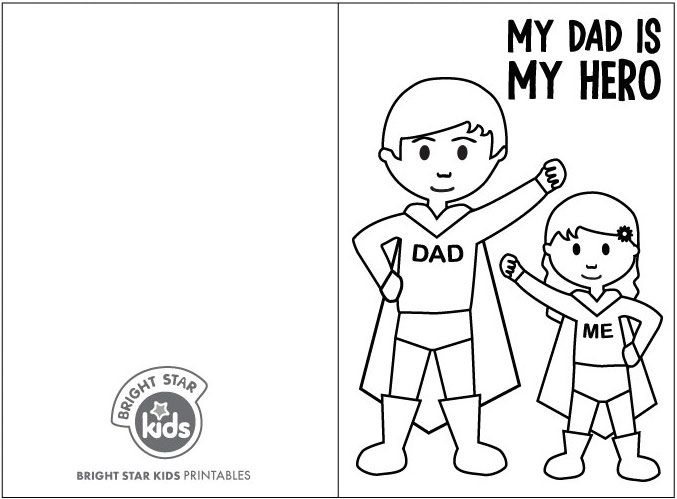 Fathers day printable super dad free colouring in card printable fathers day card template happy fathers day cards fathers day printable