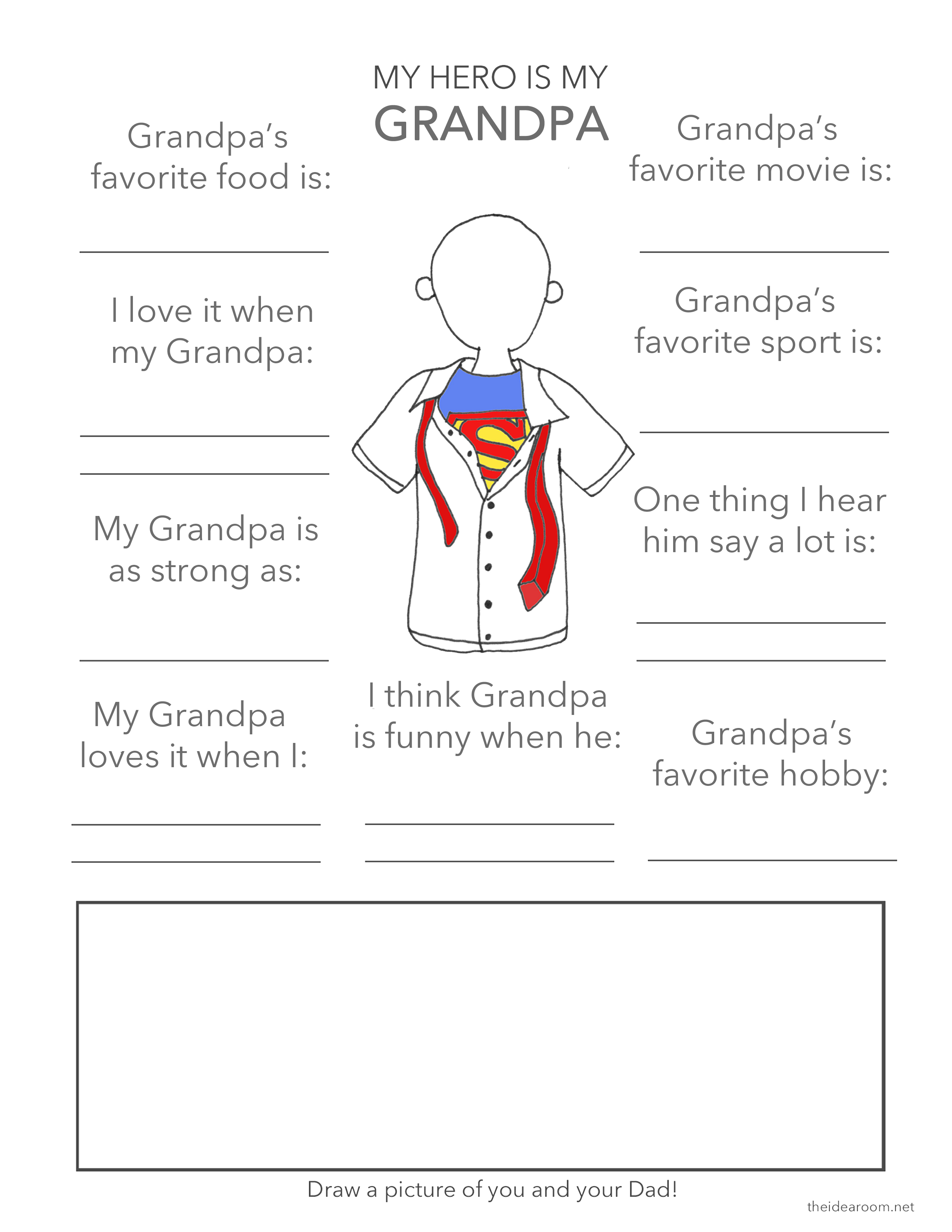 Fun facts fathers day printable
