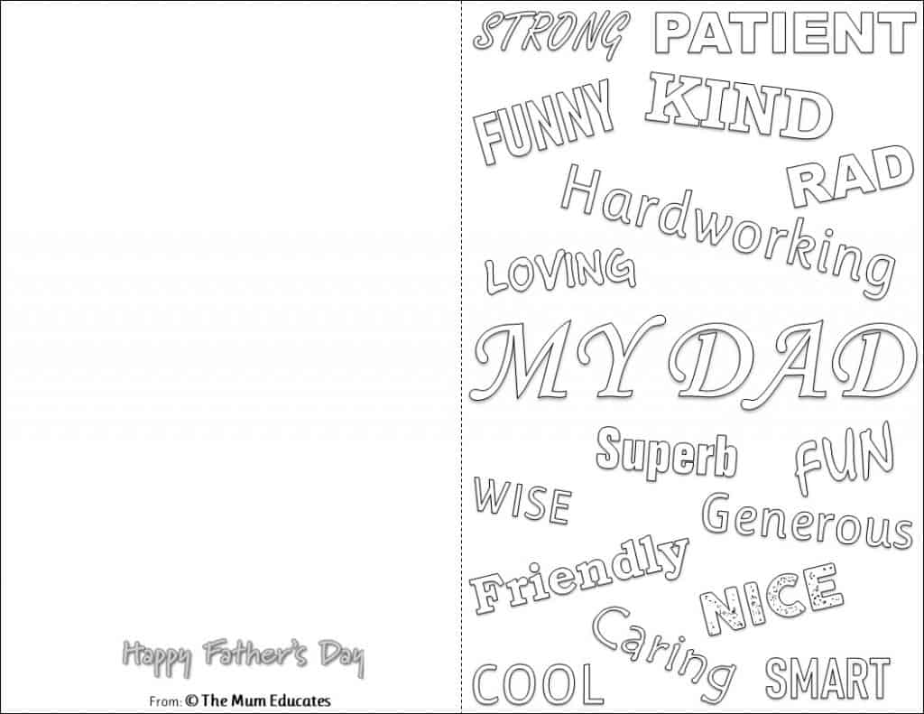 Free fathers day cards