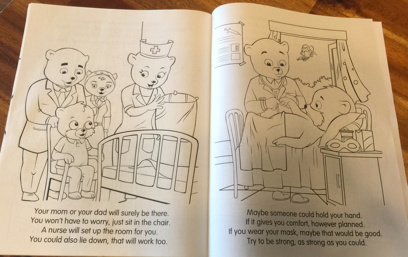 Doctors hospitals and you childrens coloring activity book cranio care bears