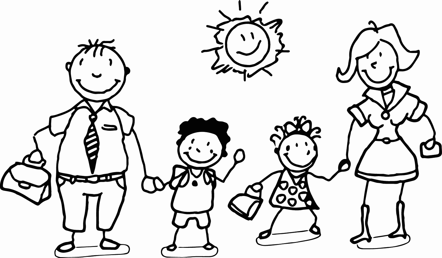 Family coloring pages