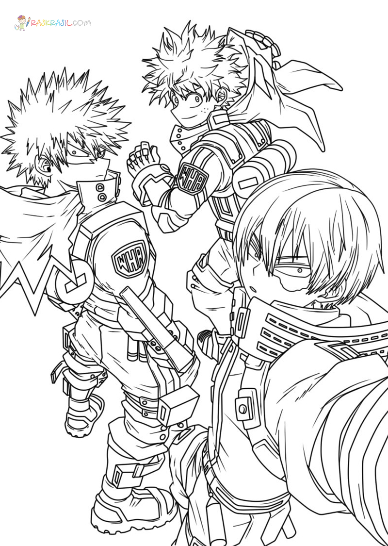 My hero academia coloring pages pictures free printable manga coloring book coloring pages cute coloring pages