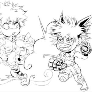 My hero academia coloring pages printable for free download