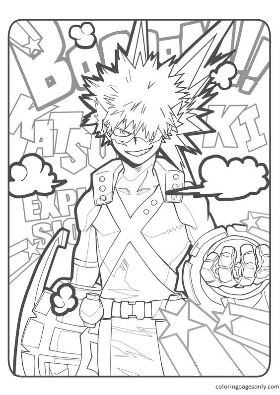 My hero academia coloring pages