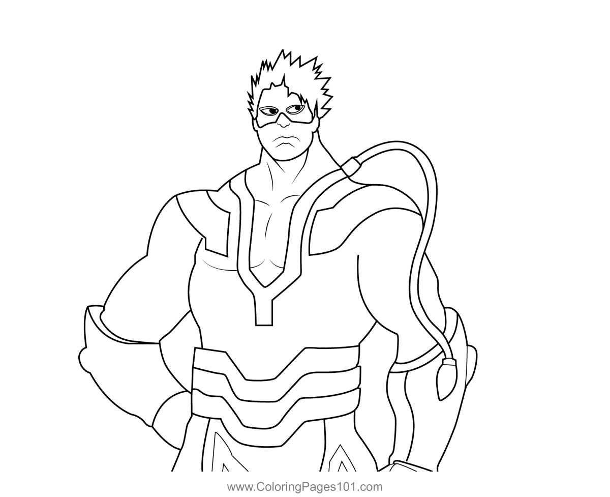 Sekijiro kan my hero academia coloring page for kids