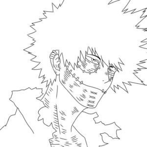 My hero academia coloring pages printable for free download