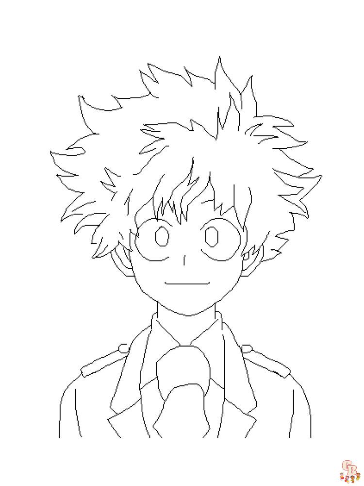 Join the hero academy with my hero academia coloring pages