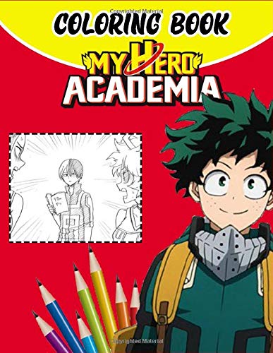 My hero academia coloring book coloring book sketchbook for anime pages x anime manga coloring books for kids and teens by drawing anime