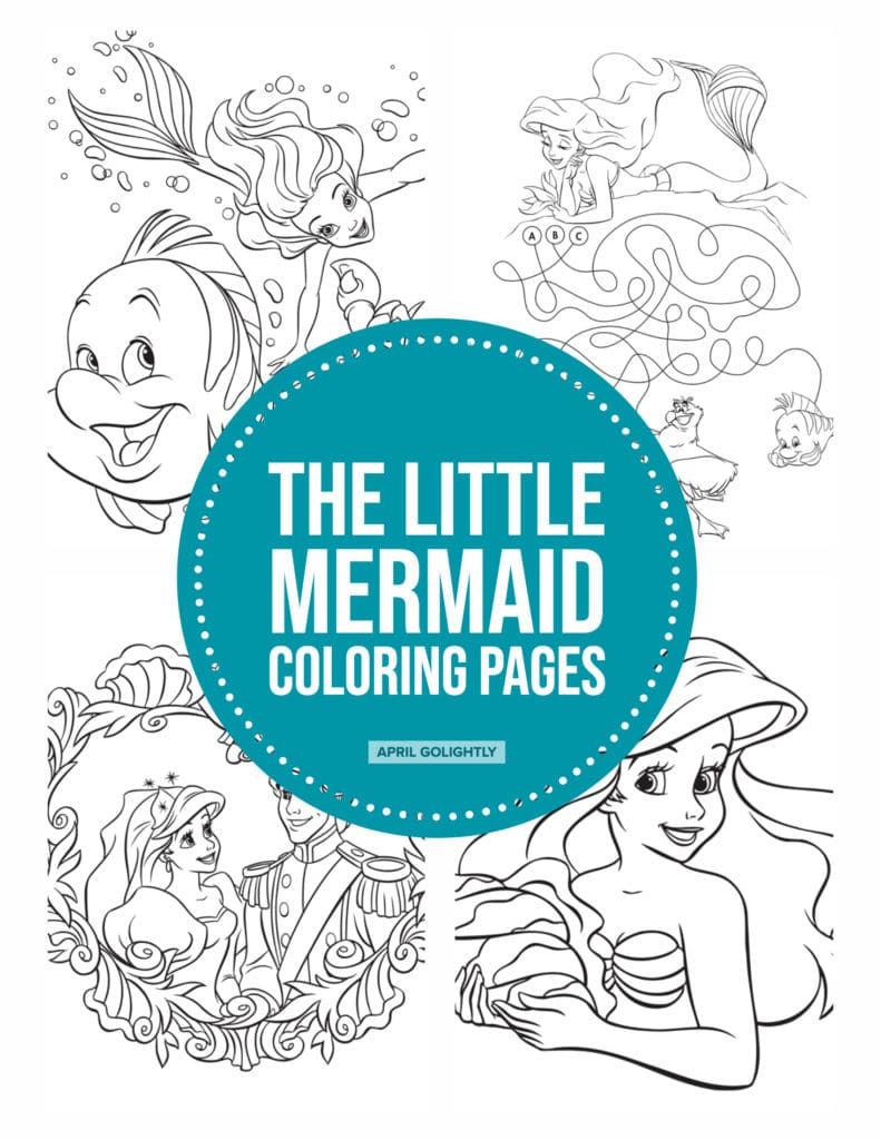 The little mermaid coloring pages