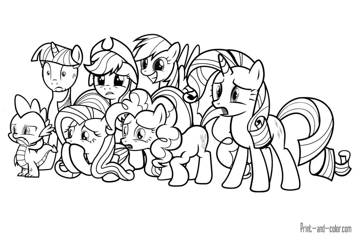 My little pony coloring pages print and color