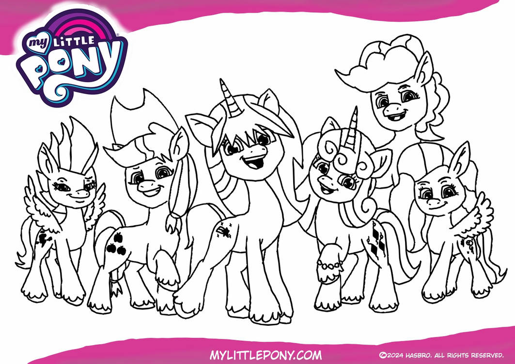 My little pony gen coloring pages by taylorwalls on