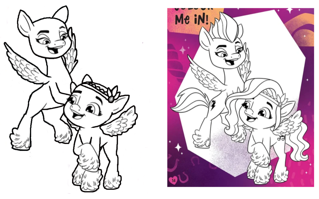 Mlp base and coloring book by eninka on