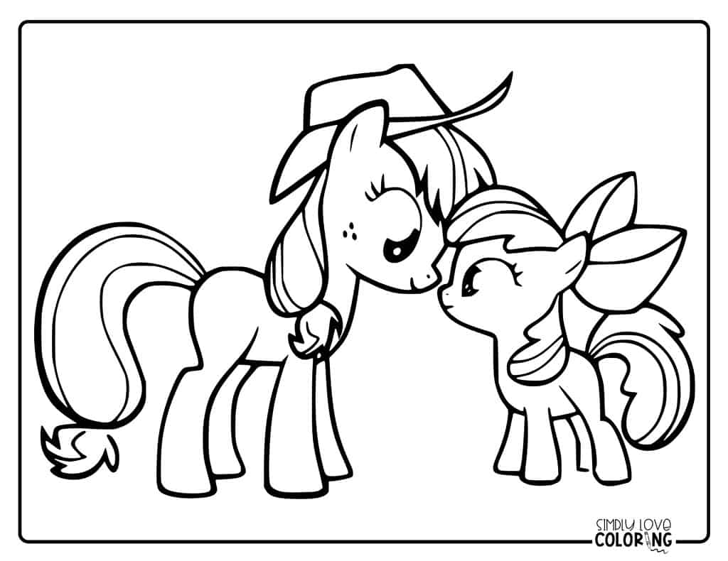 My little pony coloring pages free pdf printables