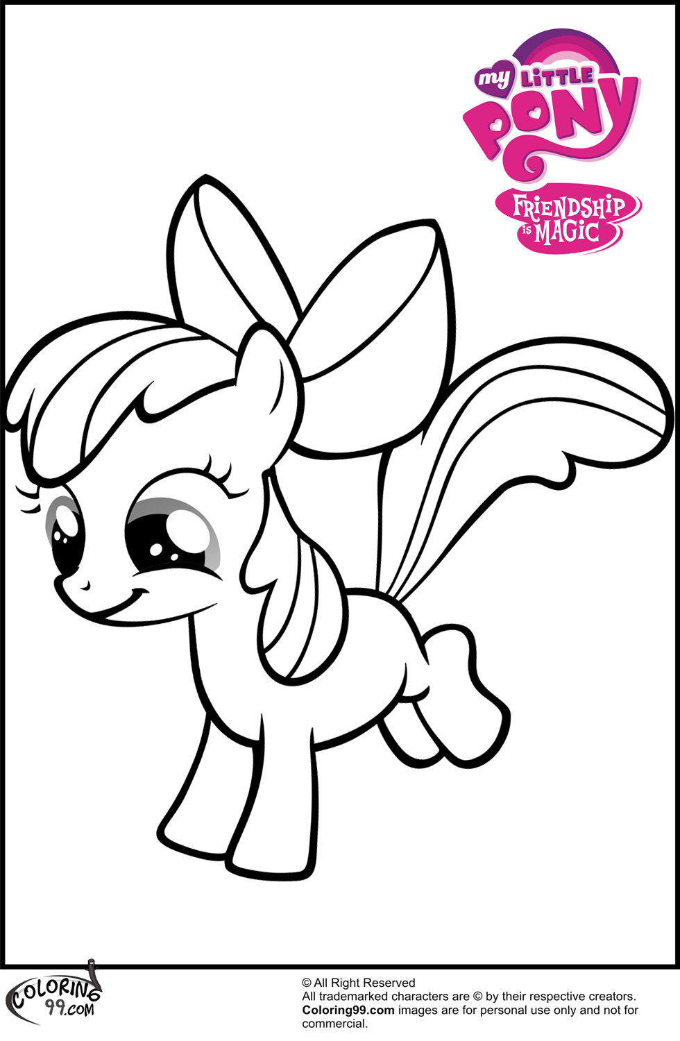 Mlp apple bloom coloring pages team colors