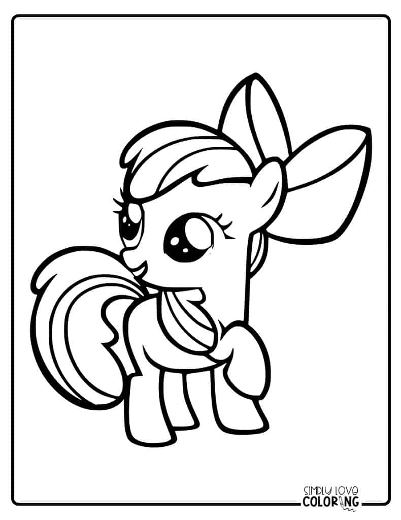 My little pony coloring pages free pdf printables